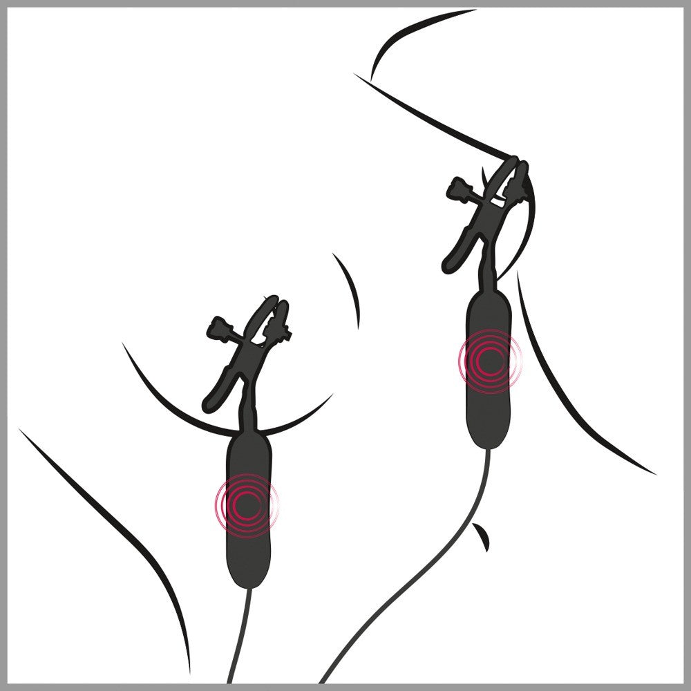 PINÇAS PARA OS MAMILOS COM VIBRAÇÃO FETISH FANTASY SERIES - Lust Sexshop
