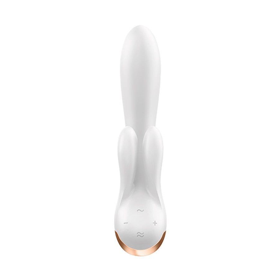 VIBRADOR DOUBLE FLEX CON APP SATISFYER BLANCO