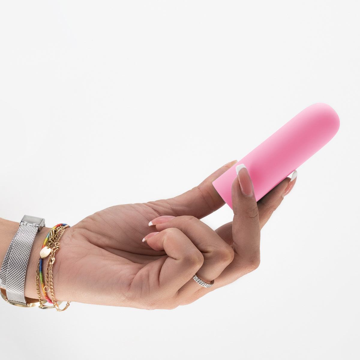 QUACKERS USB RECHARGEABLE VIBRATING BULLET PINK CRUSHIOUS