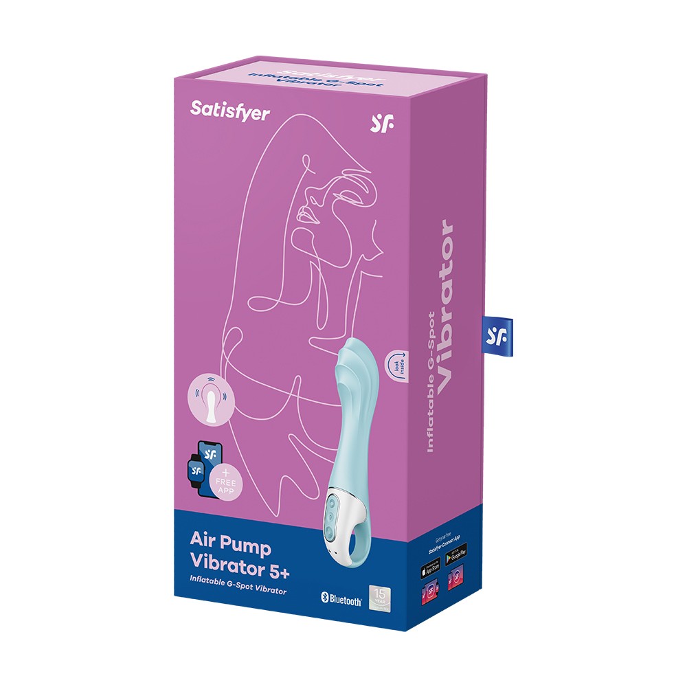 VIBRADOR INSUFLÁVEL AIR PUMP 5 COM APLICAÇÃO CONNECT SATISFYER - Lust Sexshop
