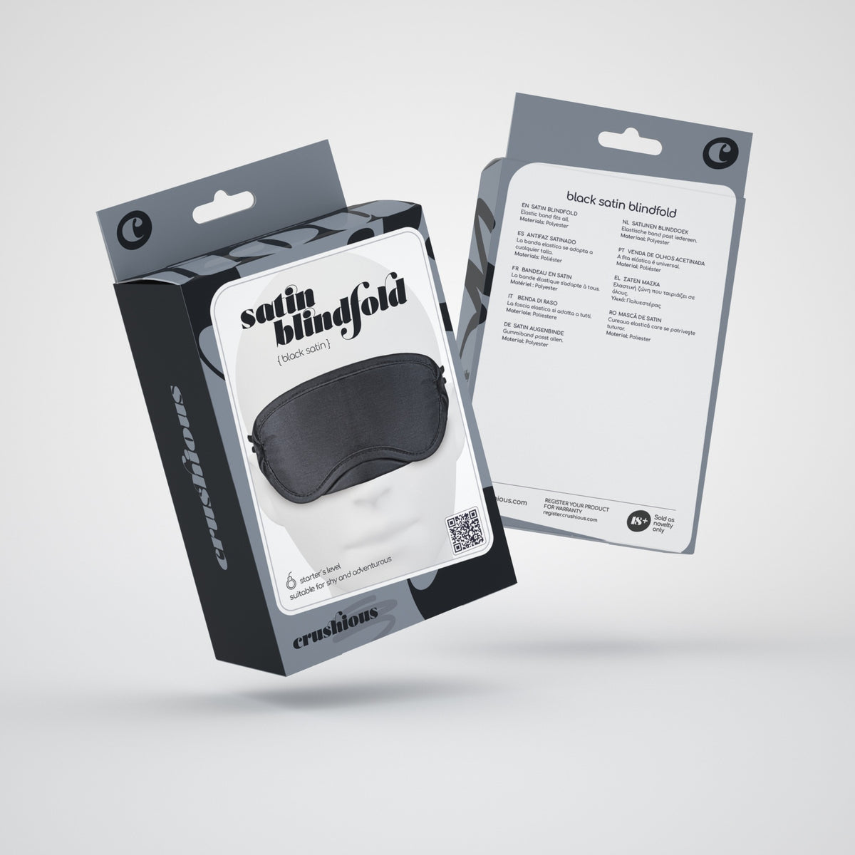 SATIN BLINDFOLD CRUSHIOUS BLACK