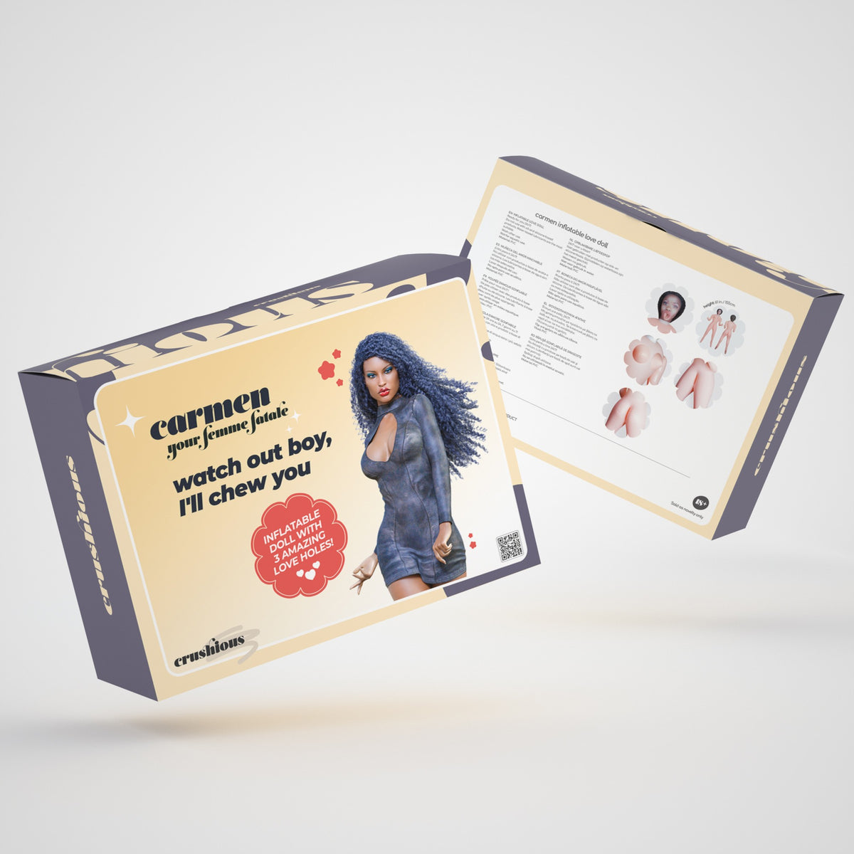 CARMEN A FEMME FATALE BONECA INSUFLÁVEL MULATA CRUSHIOUS - Lust Sexshop