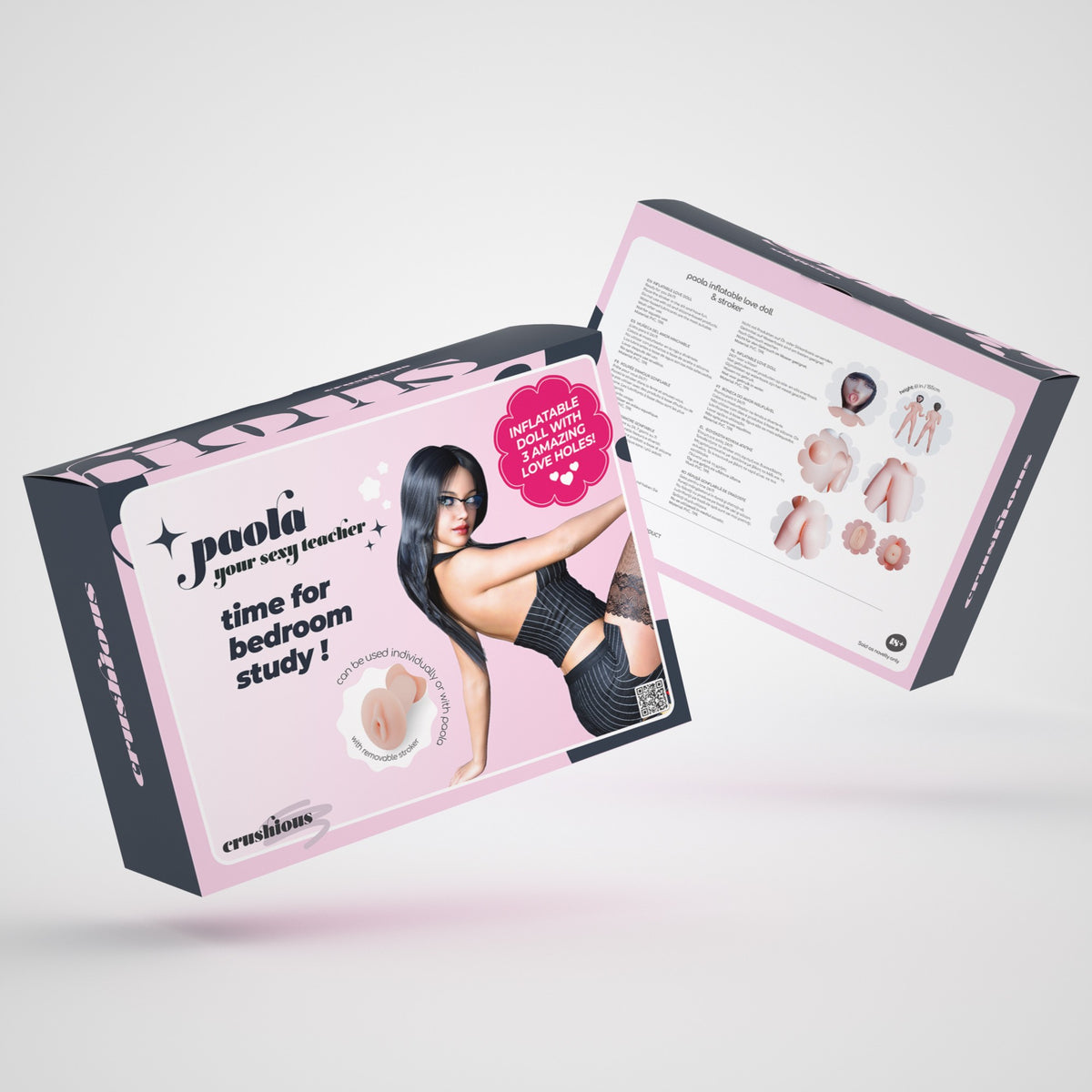 PAOLA A PROFESSORA BONECA INSUFLÁVEL COM MASTURBADOR CRUSHIOUS - Lust Sexshop