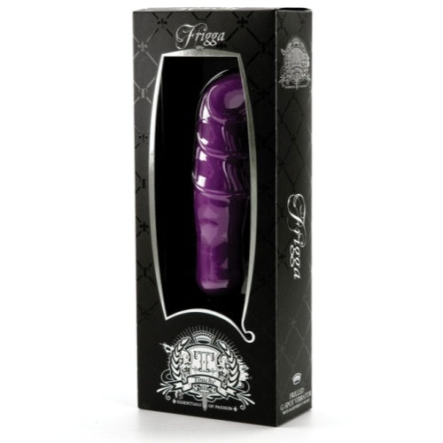 VIBRADOR FRIGGA ROXO EMBALAGEM PRETA - Lust Sexshop