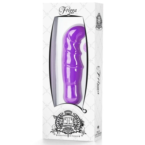VIBRADOR FRIGGA ROXO EMBALAGEM BRANCA - Lust Sexshop