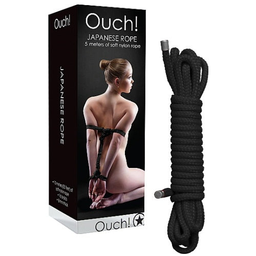 CORDA DE RESTRIÇÃO JAPANESE 5 METROS PRETA - Lust Sexshop