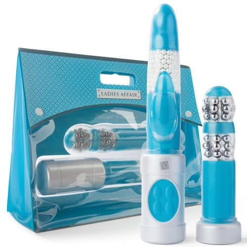 KIT VIBRADOR DUPLO LADIES AFFAIR MIDNIGHT ENCOUNTER - Lust Sexshop