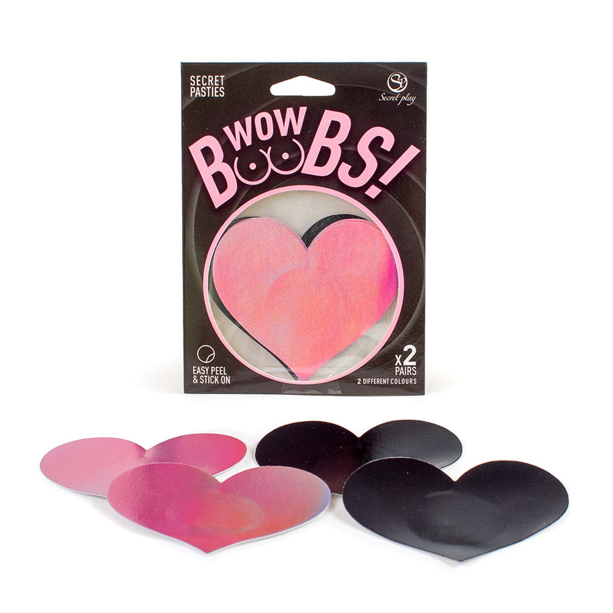 TAPA MAMILOS CORAÇÃO WOW BOOBS! SECRET PLAY - Lust Sexshop