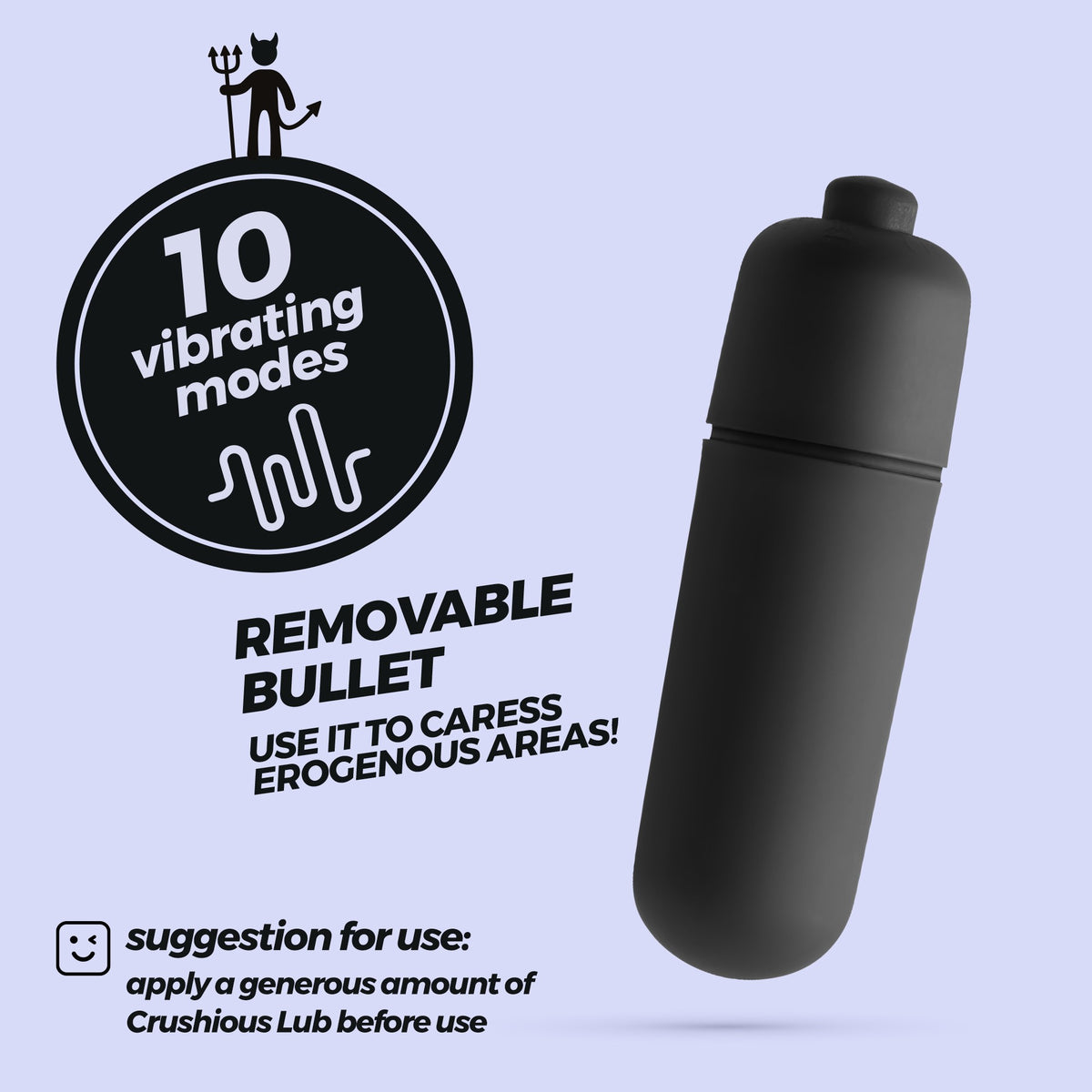 DAEMON ANEL PARA O PÉNIS COM VIBRAÇÃO VERMELHO CRUSHIOUS - Lust Sexshop