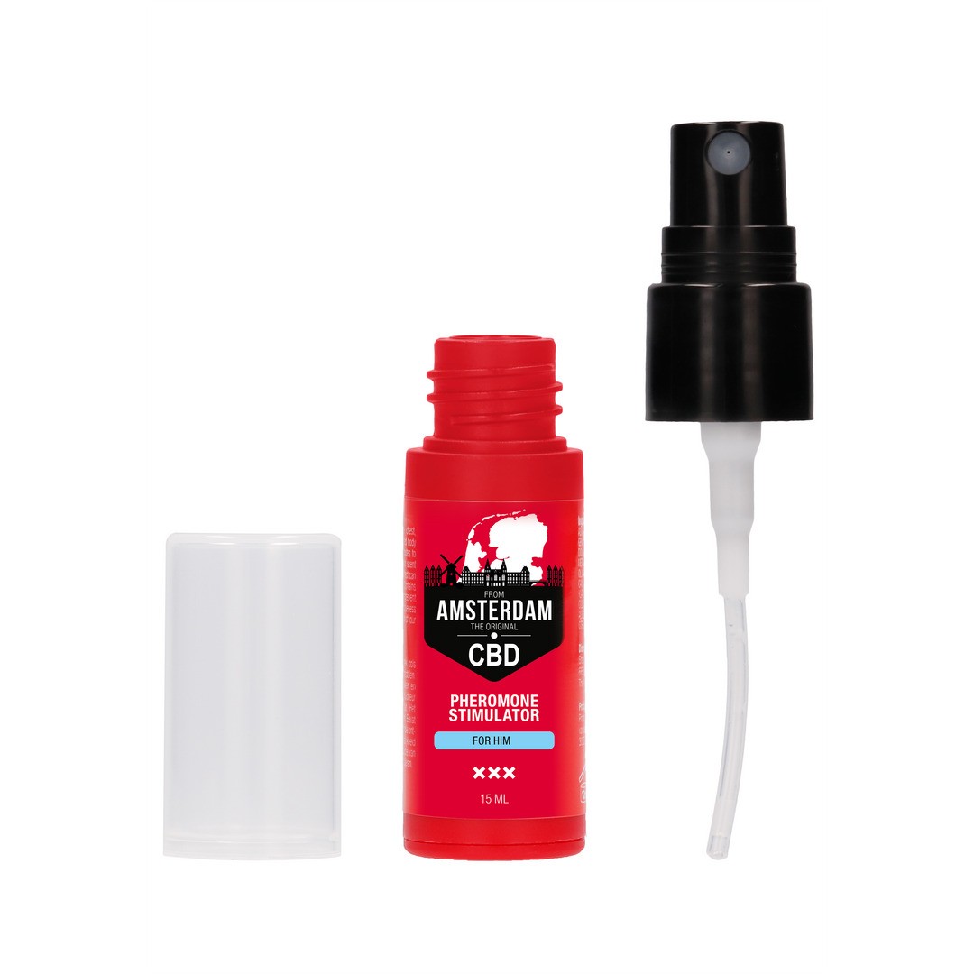 PHARMQUESTS ORIGINAL CBD AMSTERDAM PHEROMONE STIMULATOR FOR HIM 0.5 FL OZ 15 ML