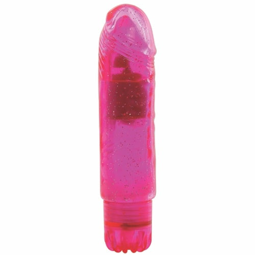 VIBRADOR JAMMY JELLY GLEAMY GLITTER - Lust Sexshop