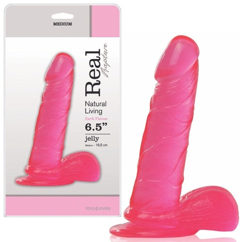 DILDO REAL RAPTURE EARTH FLAVOUR 6.5'' ROSA - Lust Sexshop