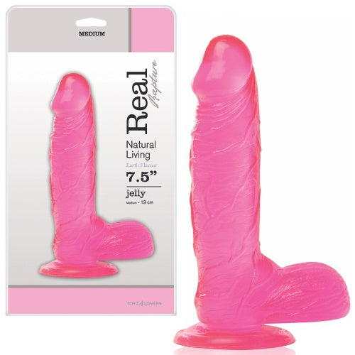 DILDO REAL RAPTURE EARTH FLAVOUR 7.5'' ROSA - Lust Sexshop