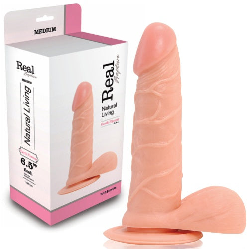 DILDO REALÍSTICO REAL RAPTURE EARTH FLAVOUR 6.5'' BRANCO - Lust Sexshop