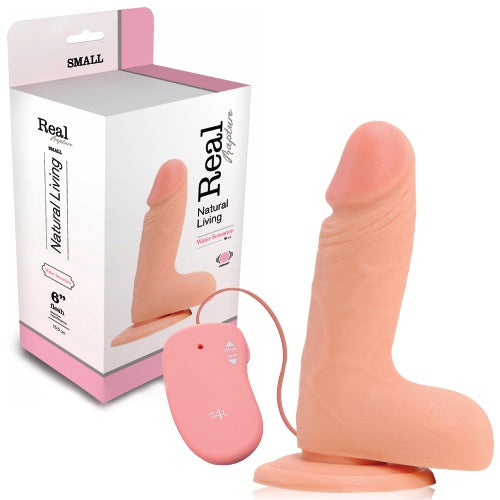 VIBRADOR REALÍSTICO REAL RAPTURE WATER SENSATIONS 6'' BRANCO - Lust Sexshop