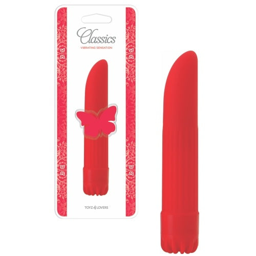 VIBRADOR CLASSICS VERMELHO PEQUENO - Lust Sexshop