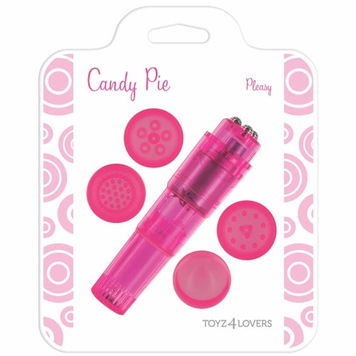 VIBRADOR CANDY PIE PLEASY ROSA - Lust Sexshop