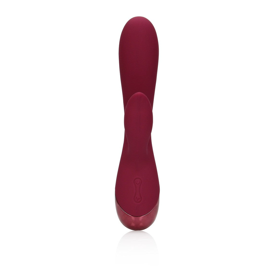 VIBRADOR SMOOTH SILICONE RABBIT DARK CHERRY LOVELINE