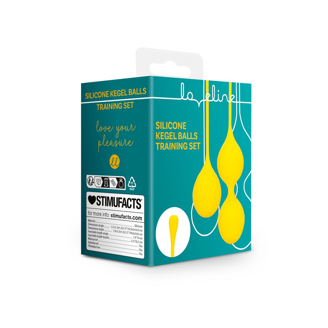 CONJUNTO DE 2 BOLAS VAGINALES KEGEL TRAINING CARAMBOLA LOVELINE