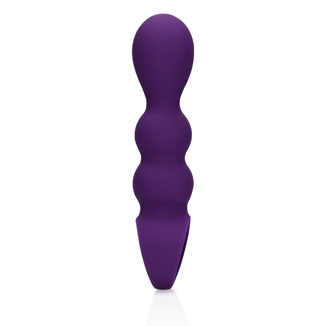 PLUG ANAL COM VIBRAÇÃO EM FORMA DE LÁGRIMAS CLEAR PURPLE LOVELINE