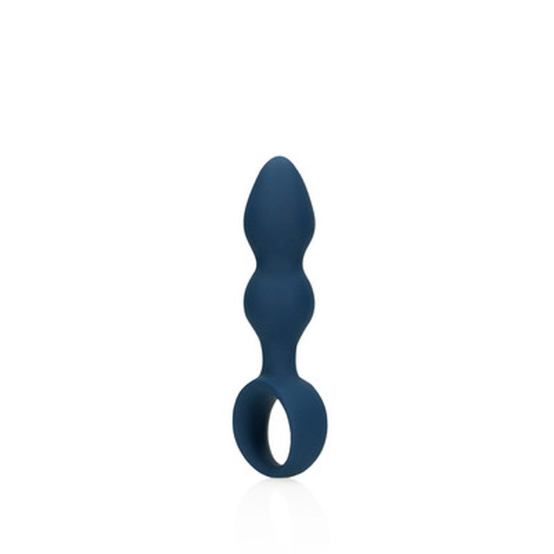 LOVELINE TEARDROP SHAPED ANAL PLUG MEDIUM BALTIC BLUE