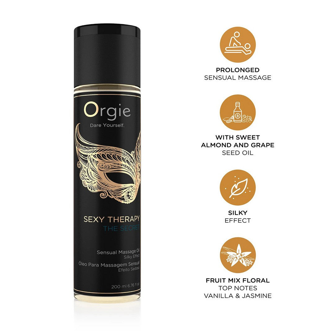ÓLEO DE MASSAGEM SEXY THERAPY THE SECRET 200ML ORGIE