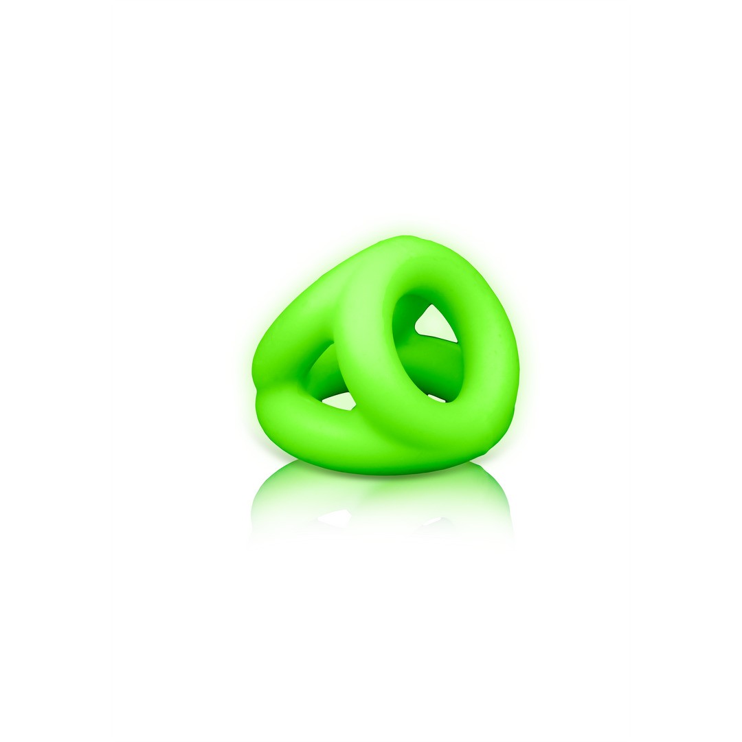 ANEL PARA O PÉNIS E TESTÍCULOS FLUORESCENTE GLOW IN THE DARK OUCH! - Lust Sexshop