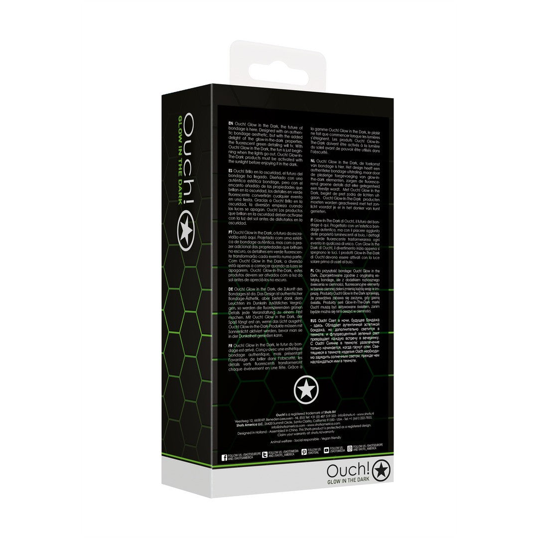 ALGEMAS PARA TORNOZELOS FLUORESCENTES GLOW IN THE DARK OUCH!