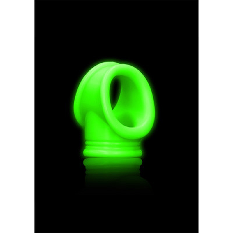 ANEL PARA O PÉNIS E TESTICULOS FLUORESCENTE GLOW IN THE DARK OUCH! - Lust Sexshop