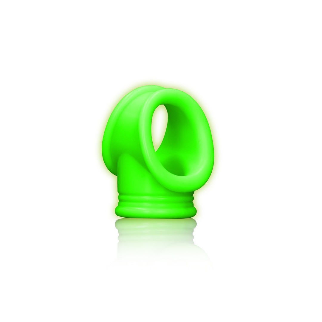 ANEL PARA O PÉNIS E TESTICULOS FLUORESCENTE GLOW IN THE DARK OUCH! - Lust Sexshop